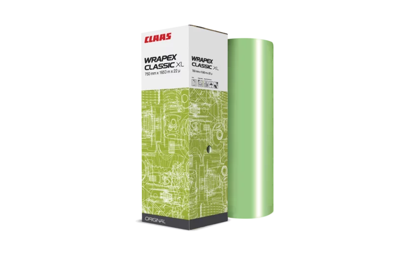 Claas Wrapex Classic XL 750mm x 1650mm x 22mic green